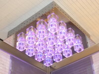 LED+Halogen Kristall Deckenleuchte "Crystal"...