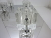 LED+Halogen Kristall Deckenleuchte "Crystal" 16-flammig Fernbedienung Farbwechsler