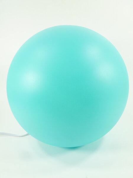 Tischleuchte Levina 30cm Türkis-blau Glas-Kugelleuchte Dekolampe