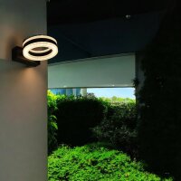 LED Wandleuchte Sydney Hausbeleuchtung Wandlampe rund