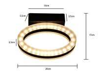 LED Wandleuchte Sydney Hausbeleuchtung  Aufputzleuchte Wandlampe oval