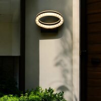LED Wandleuchte Sydney Hausbeleuchtung  Aufputzleuchte Wandlampe oval