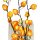 LED Dekoleuchte Lampion 3 Dekozweige orange-gelb/braun 80cm Innen Dekoration