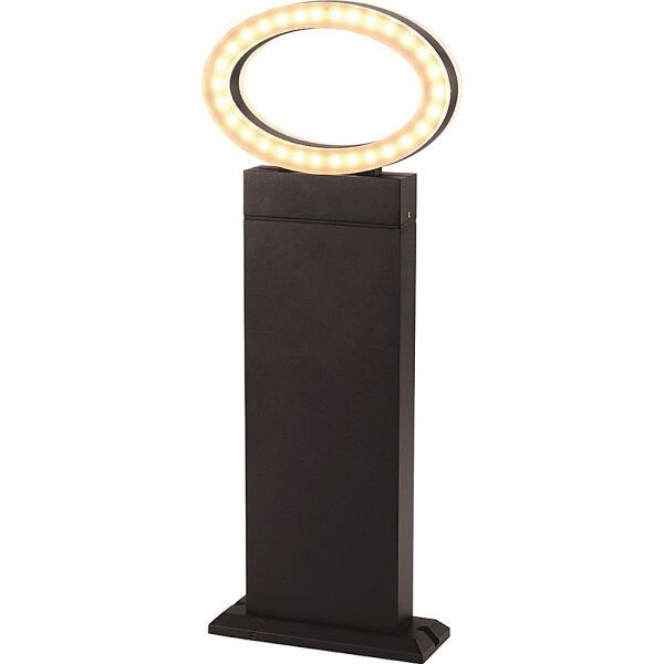 LED Sockelleuchte Außenlampe Sydney 12W Wege-Steh-Garten-Leuchte Standlampe  oval