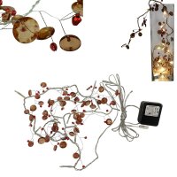 LED Lichterkette Brown Pearl 20 flammig warmweiß Innen