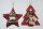 2 x 2er Set Deko-Weihnachtshänger Stern+ Baum Dekoration