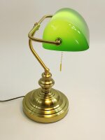 Glasschirm für Bankerslamp grün