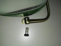 Glasschirm für Bankerslamp grün