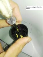 Glasschirm für Bankerslamp grün