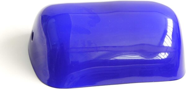 Glasschirm Bankerslamp Blau
