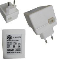 Steckertrafo mit Tpin Adapter weiß