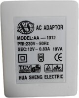 Steckertrafo mit Tpin Adapter weiß