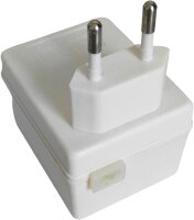 Steckertrafo mit Tpin Adapter weiß