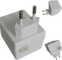 Steckertrafo mit Tpin Adapter weiß