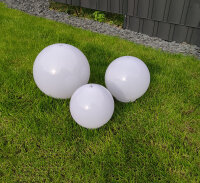 Solar Kugelleuchte Ola 20cm mit Erdspieß Kunststoff IP44