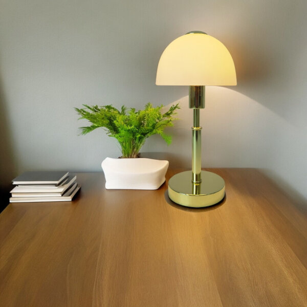 Glas-Tischleuchte MAIOLO Wohnzimmer-Nachttisch-Lampe