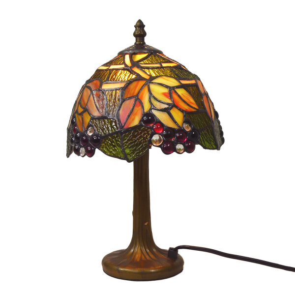Tischleuchte Corina Echtglas Tiffany Stil Lampe Nachttischleuchte Höhe 37cm