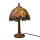 Tischleuchte Corina Echtglas Tiffany Stil Lampe Nachttischleuchte Höhe 37cm