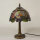 Tischleuchte Corina Echtglas Tiffany Stil Lampe Nachttischleuchte Höhe 37cm