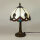 Tischleuchte Chantal 40cm Echtglas Tiffany-Stil Lampe Nachttischleuchte