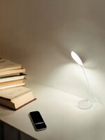 LED Tischleuchte John weiss  mit USB Anschluß Schreibtischleuchte #1