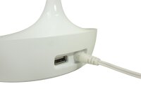 LED Tischleuchte John weiss  mit USB Anschluß Schreibtischleuchte #1