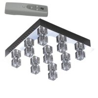 LED+Halogen Kristall Deckenleuchte "Crystal"...