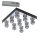 LED+Halogen Kristall Deckenleuchte "Crystal" 9-flammig Fernbedienung Farbwechsler #1