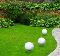 Solar-Kugel-Garten-Leuchte MARLA 25cm mit Erdspieß Boden-Dekorations-Wege-Leuchte