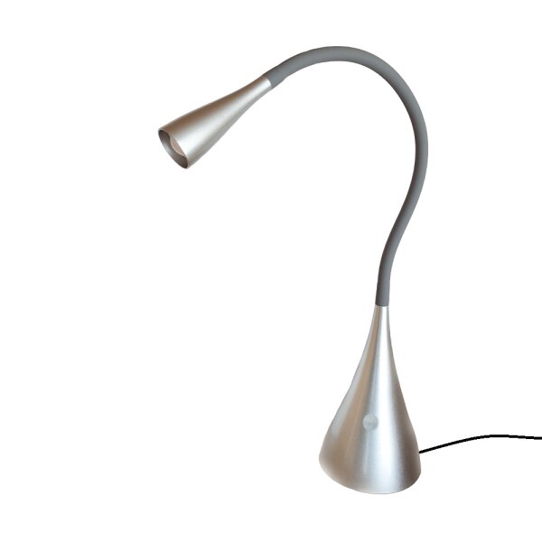 LED Tischleuchte Jonas silber Touch Dimmer Flexarm Tischlampe