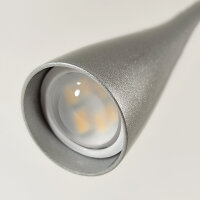 LED Tischleuchte Jonas silber Touch Dimmer Flexarm Tischlampe