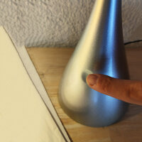 LED Tischleuchte Jonas silber Touch Dimmer Flexarm Tischlampe