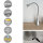 LED Tischleuchte Jonas silber Touch Dimmer Flexarm Tischlampe