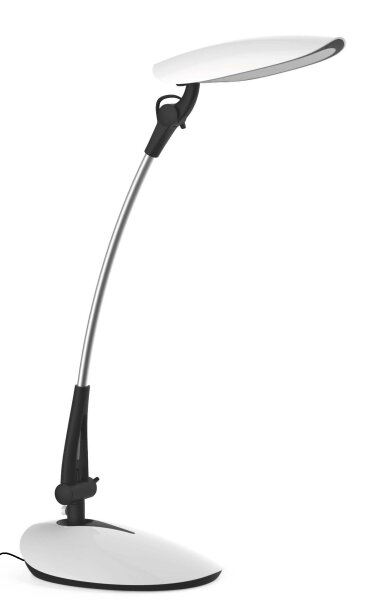 LED Tischleuchte Jordy weiss Schreibtischleuchte 9W Nachttischlampe #1