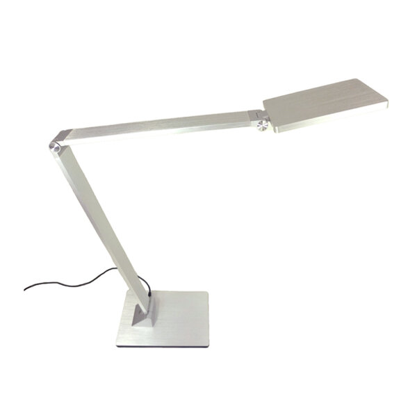 LED Tischleuchte Tekin silber Touch-Dimm-Schalter Schreibtischleuchte