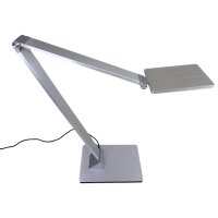 LED Tischleuchte Tekin silber Touch-Dimm-Schalter Schreibtischleuchte
