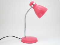 Schreibtischleuchte THOMAS rot-rose Tischlampe verstellbar Flexarm #1