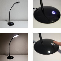 LED Tischleuchte Danko schwarz Schreibtischleuchte Touch Dimmfunktion