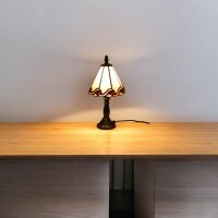 Tiffany-Stil Tischleuchte Dora Nachttisch-Deko-Leuchte