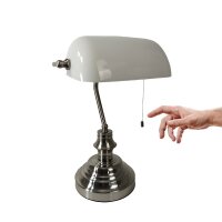 Tischleuchte Bankerslamp mit Zugschalter...