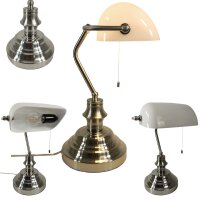 Tischleuchte Bankerslamp mit Zugschalter...