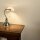 Tischleuchte Bankerslamp mit Zugschalter Nickel-Weiß