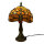 Echtglas Tiffany-Stil Tischleuchte Charlotte Lampe Nachttischleuchte Höhe 33cm