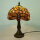 Echtglas Tiffany-Stil Tischleuchte Charlotte Lampe Nachttischleuchte Höhe 33cm
