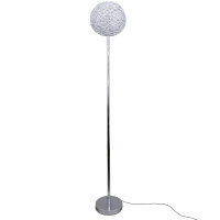 Moderne Halogen Stehleuchte Alissa 30cm Alu-Drahtgeflecht...
