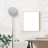 Moderne Halogen Stehleuchte Alissa 30cm Alu-Drahtgeflecht Standlampe