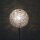 Moderne Halogen Stehleuchte Alissa 30cm Alu-Drahtgeflecht Standlampe