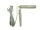 Wand - Bildleuchte Lampe weiß E14 Wand-Regal-Lampe