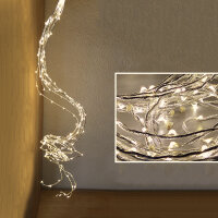 Kopie von LED Girlande Silber Warmweiß 180 flammig...