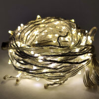 Kopie von LED Girlande Silber Warmweiß 180 flammig...